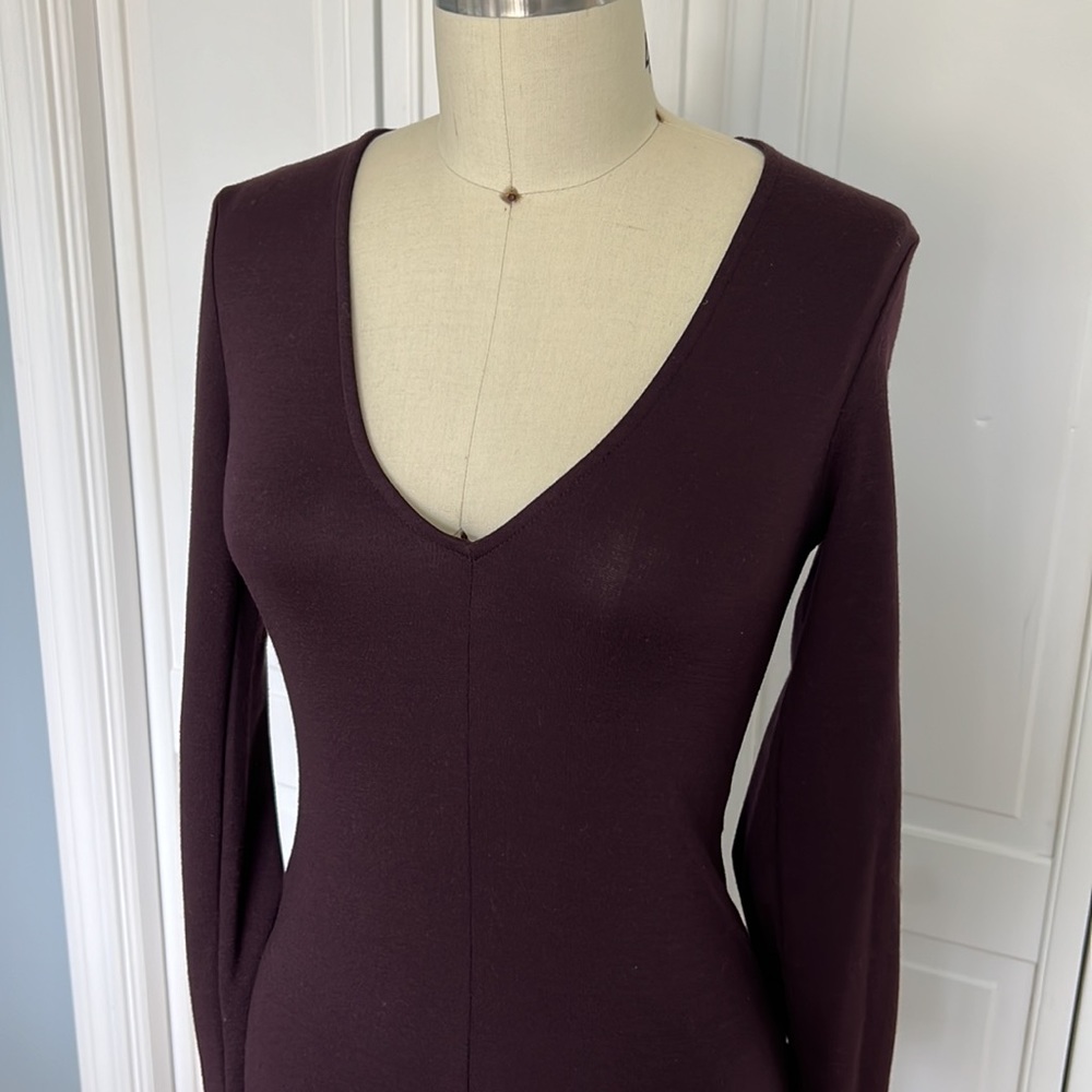 Zara Burgundy Bodycon dress size small